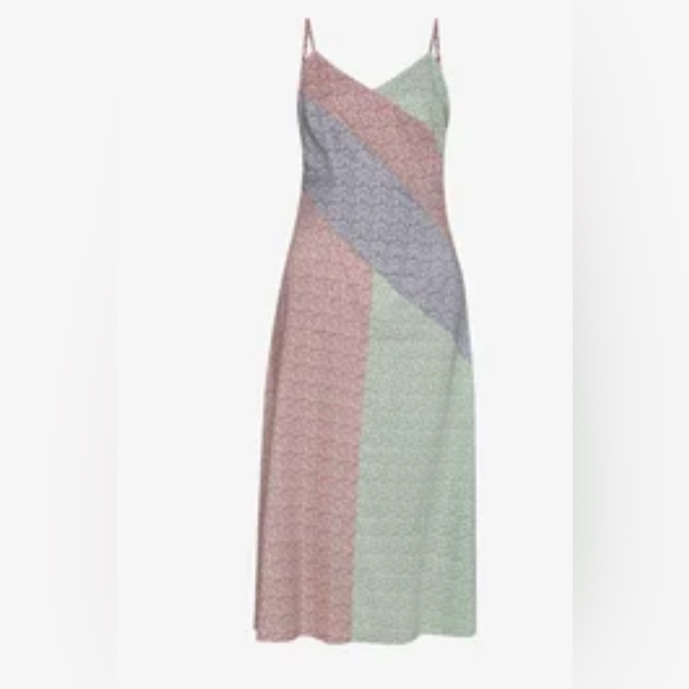 NA-KD TIE BACK DETAIL MAXI DRESS IN A MULTICOLOR Floral Print Sleeveless Size 36